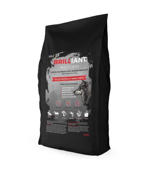 Brilliant Wolfland - Halfdroogvoer - 4kg